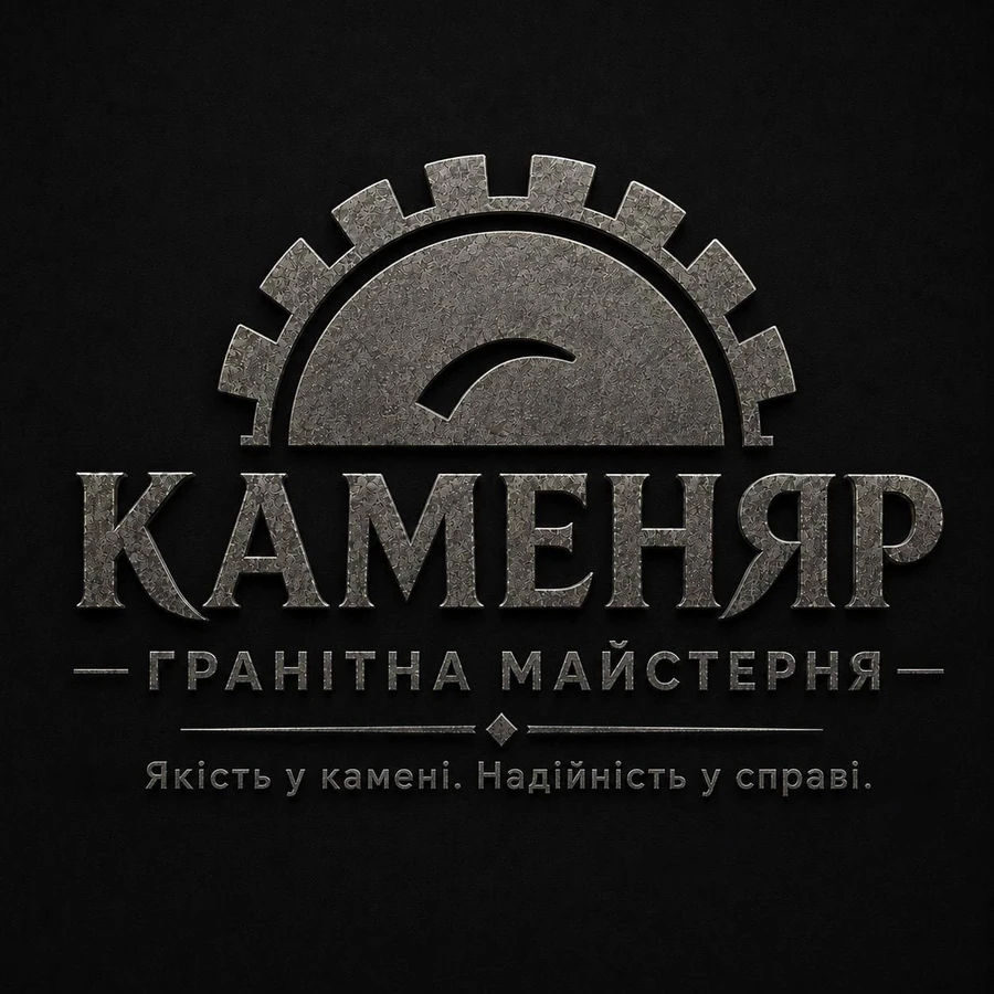 Логотип Каменяр — гранітна майстерня